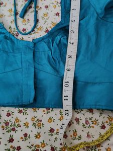 Teal Silk Blouse