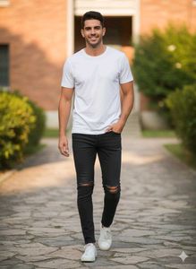 🎧 Unisex Ripped Knee Jeans🎧
