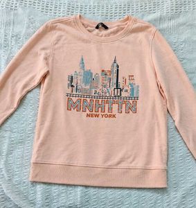 Peach New York Graphic Sweatshirt
