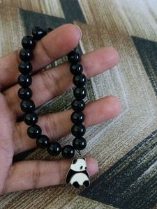 Panda Black Beads Bracelet For Girls