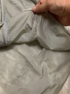 Lightweight Grey Zip-Up Jacket / wind breaker