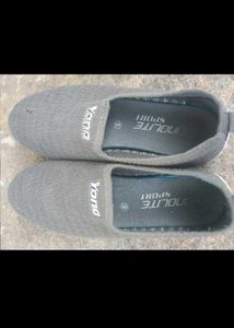 Comfortable Grey Slip-On Shoes