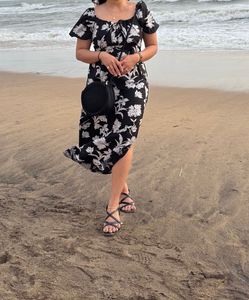 Floral Print Midi Dress