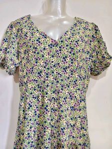 Floral Puff Sleeve Mini Dress