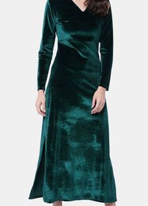 Emerald Velvet Maxi Dress