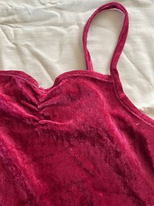 Velvet Spaghetti Top