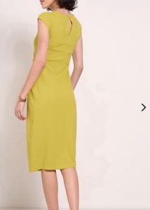 pantaloon Chic Lime Green Sheath Dress