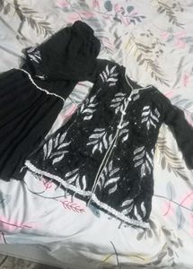 Stunning Black  garara Set