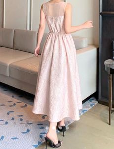 Elegant Pink Midi Dress