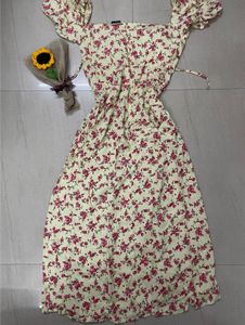 Emprall Floral Print Off-Shoulder Maxi Dress
