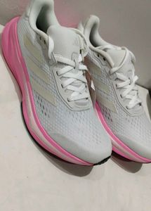 Adidas White & Pink Sneakers
