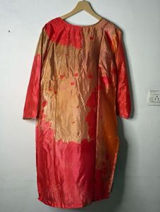 Beautiful Orange &amp; Red Kurta Set