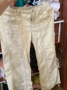 Casual Beige Cargo Pants