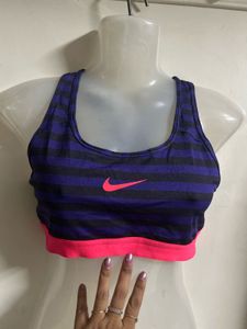 Nike Striped Sports Bra