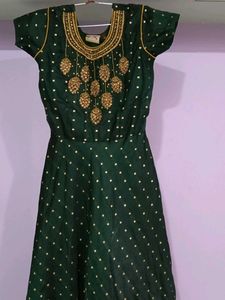 Elegant Green Ethnic Gown