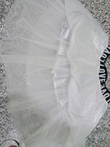 Sparkly Sequin Skirt with Tulle Overlay