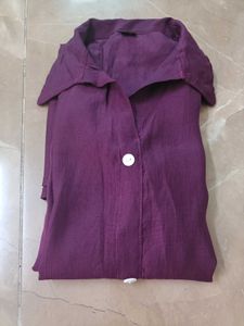 PURPLE CO ORD SET PATHANI TYPE SUIT
