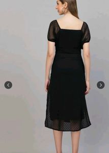 Chic Black Puff Sleeve Dress
