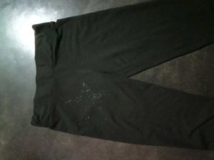 Low waisted black Flare Y2K tights (for short girl