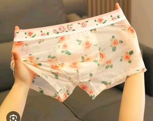 Men's Floral Sheer Boxer Briefs set
