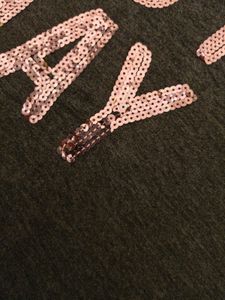 grey tee with sequins