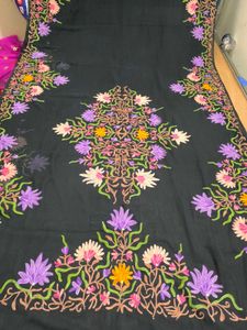 vintage pure Kashmiri hand work saree