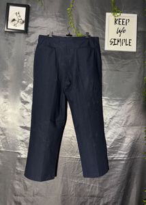 women's Navy Blue Casual Trousers
