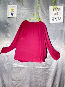Forever 21 Flowy Magenta Tunic Top