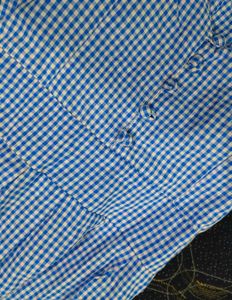 Blue Gingham Tiered Maxi Dress