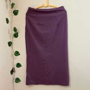 Chic Purple Pencil Skirt