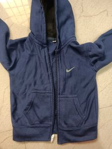 Nike Blue Zip-Up Hoodie