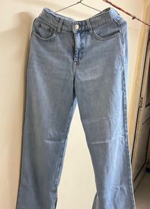 Light Wash Wide Leg Jeans