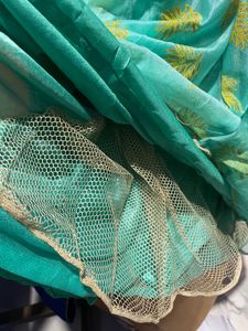 Teal Ethnic Dress long frock