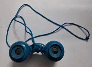 Kids Vintage blue toy binoculars