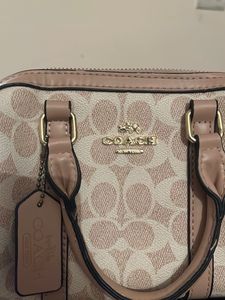 Coach baby pink  Mini Barrel Bag