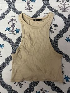 Ribbed Racerback Crop Top