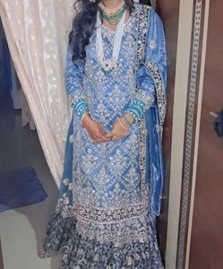Embellished farshi sharara
