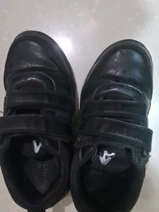 Black Hook and Loop Sneakers