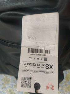 ZARA Black  Leather Pencil Skirt