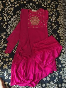 Beautiful Pink Embroidered Dress