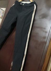 Black Trouser Pant White Line Both Side 30 Waist
