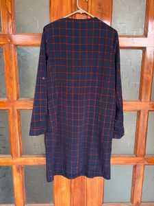 Chic Plaid Long Sleeve Dress