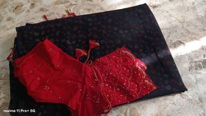 Elegant Saree with Embellished Blouse
