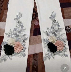 beautiful top and Embroidered Pant
