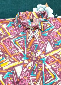 5XL Colorful Patterned Pajama Set