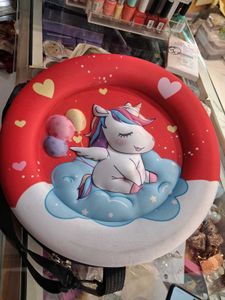 Tyre shaped Unicorn kids schhol bag