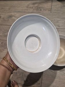 Vintage Melamine Floral Serving Dish with Lid