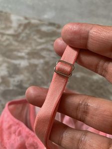 Lace Padded Bra - Pink