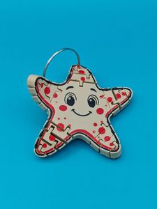 Cute Starfish Puzzle Toy Keychain