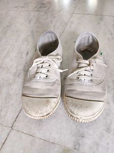 Classic White Canvas Sneakers